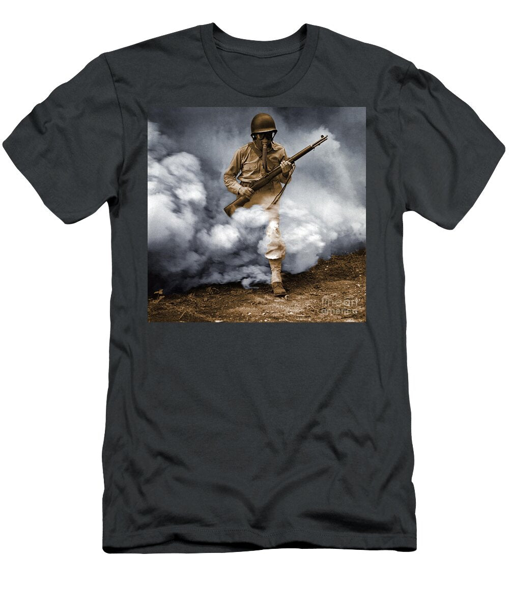 1 Sergeant in Gas Mask Photo Researchers T-Shirt