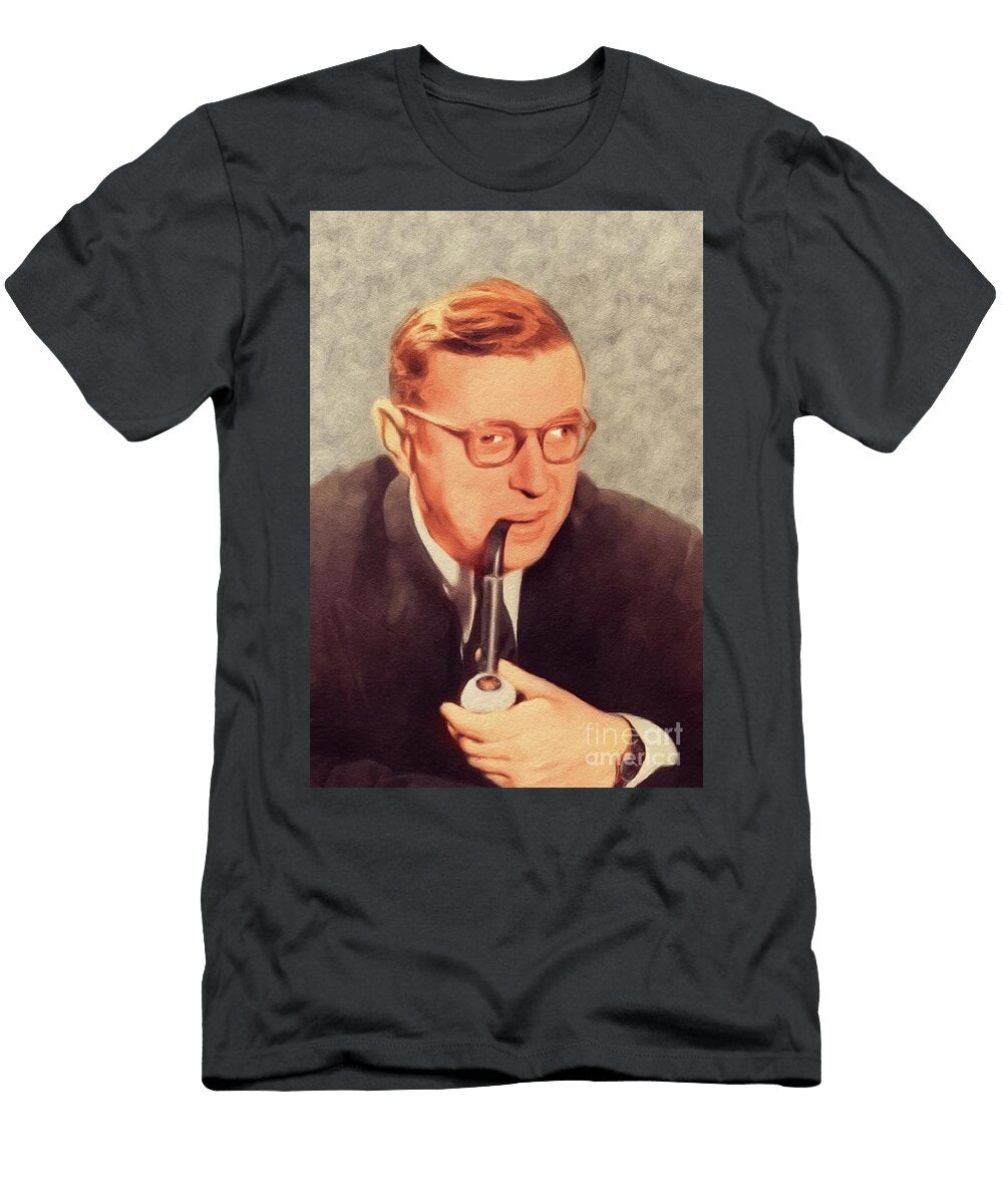 Jean Paul Sartre Philosopher John Springfield T-Shirt