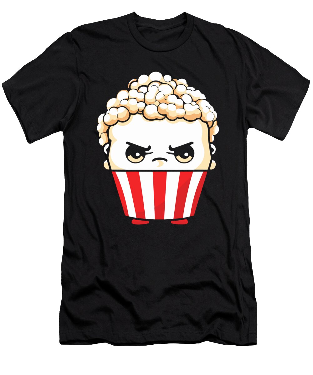 Popcorn Kawaii Food Snack Popcorn Crazy Squirrel T-Shirt