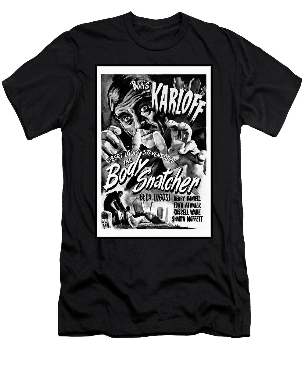 The Body Snatcher Retro Vintage Horror Movie 1945 Black and White Carol Japp T-Shirt